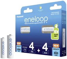 ikraunamos baterijos aaa - Panasonic Eneloop BK-KJMCDE44E 4+4pcs - 3 nuotrauka