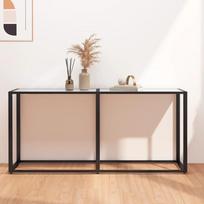 Konsolinis staliukas, 160x35x75,5 cm, baltas
