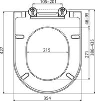 klozetai ravak - Unitazo dangtis - sedynė Ravak Uni Chrome, X01549 - 4 nuotrauka