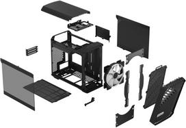 fractal design torrent tg black - Fractal Design Torrent Nano RGB Black TG Light Tint - 5 nuotrauka