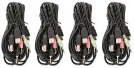 monitoriaus laidas - MANHATTAN KVM Switch HDMI/USB 4x1 Dual-Monitor Video 4K 30Hz - 7 nuotrauka