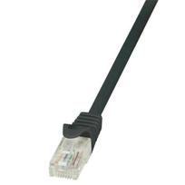 LogiLink CAT 6 U/UTP Cable Black 1m