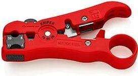 koaksialinis kabelis - Nužievinimo įrankis koaksialiniams kabeliams Knipex 16 60 06 - 1 nuotrauka