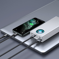 power bank baseus - Baseus Amblight 65W 30000mAh Overseas Edition White (PPLG000102) - 13 nuotrauka