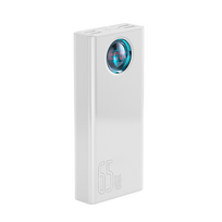 power bank baseus - Baseus Amblight 65W 30000mAh Overseas Edition White (PPLG000102) - 20 nuotrauka