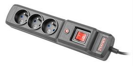 surge protector - ARMAC Surge Protector 3 Outlet Black 2.5m - 1 nuotrauka