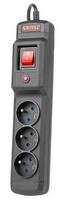 surge protector - ARMAC Surge Protector 3 Outlet Black 2.5m - 3 nuotrauka