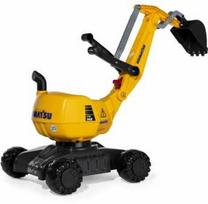 vaikams ekskavatorius - Traktorius Rolly Toys Komatsu Digger, geltonas - 3 nuotrauka