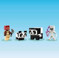minecraft konstruktoriai - LEGO Minecraft The Panda House, celtniecības rotaļlieta 21245 - 9 nuotrauka
