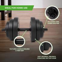 hanteliu rinkinys - Vinilu aptrauktas hantelis TUNTURI 15kg - 2 nuotrauka