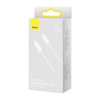 baseus 20w lightning - Greito įkrovimo ir duomenų kabelis Baseus C tipas-iP 20W 2m, baltas - 3 nuotrauka