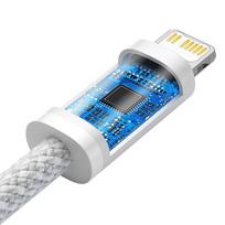baseus 20w lightning - Greito įkrovimo ir duomenų kabelis Baseus C tipas-iP 20W 2m, baltas - 9 nuotrauka