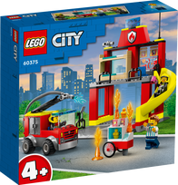 lego city - LEGO City Gaisrinė ir ugniagesių sunkvežimis 60375 - 2 nuotrauka