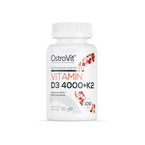 eurovaistine - OstroVit Vitamin D3 4000 + K2 100 tab. - 1 nuotrauka