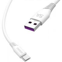 usb c i usb c 2m - Dudao L2T USB to USB Type C fasst charging data cable 5A 2m White - 1 nuotrauka
