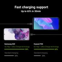 usb c fast charge - Green Cell USB-C LED backlight 2m Black - 5 nuotrauka