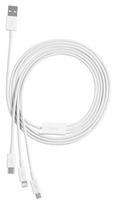 1 43 - Baseus Superior Cable USB to Lightning+micro USB+USB Type 3,5A 1,5m White - 5 nuotrauka