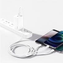 1 43 - Baseus Superior Cable USB to Lightning+micro USB+USB Type 3,5A 1,5m White - 10 nuotrauka