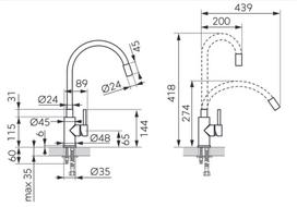 nerudijancio plieno plautuve inox - Ferro Zorba Inox BZR4PSS, smėlio/nerūdijančio plieno - 2 nuotrauka