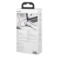 usb c ilgintuvas - Baseus Metal Gleam serijos 6in1 USB-C - 3x USB 3.0 HDMI USB-C PD Ethernet RJ45 - 7 nuotrauka