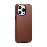 Pirkti iCarer Leather Leather iPhone 14 Pro Max Magnetic with MagSafe brown (WMI14220704-RB) - Photo 1