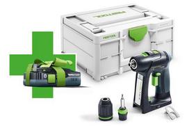  Festool C 18-Basic-4,0; 18 V; (be akumuliatoriaus ir pakrovėjo)  + 4,0 Ah akumuliatorius dovanų