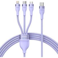 Baseus Flash Series II USB-C to USB-C+Lightning+micro USB 100W 1,5m Purple