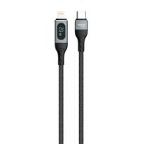 greito ikrovimo laidas - Dudao L7MaxL USB Type C cable to Lightning Fast Charging PD 20W Black - 1 nuotrauka