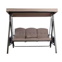 lauko supynes - Lauko sūpynės Home4you Franco, rudos, 112 cm x 200 cm x 178 cm - 2 nuotrauka