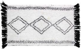 Kilimas Douceur Bohemiana, baltas/juodas, 80 cm x 50 cm