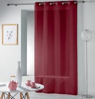 bordo uzuolaidos - Dieninės užuolaidos Douceur Telma, bordo, 140 cm x 240 cm - 3 nuotrauka