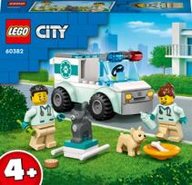 lego greitoji - LEGO City Gyvūnėlių greitosios pagalbos automobilis 60382 - 1 nuotrauka