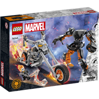 lego figureles - LEGO Marvel Tamsos baikerio robotas ir motociklas 76245 - 2 nuotrauka