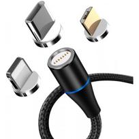 usb laidas magnetinis - maXlife OEM001960 Black - 1 nuotrauka