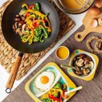 wok keptuve - Nava Cantonese, 280 mm, medis/anglies plienas - 6 nuotrauka