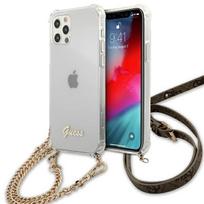 iphone 12 pro gold - Guess "GUHCP12MKC4GSGO PC Gold 4G Chain and Script Case iPhone 12/ 12 Pro" - 1 nuotrauka