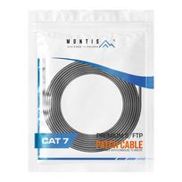 kabelis cat7 20m ftp - Montis KABEL SIECIOWY S/FTP MT041-20 CAT.7 20M tinklo kabelis Juoda Cat7 S/FTP (S-STP) - 4 nuotrauka