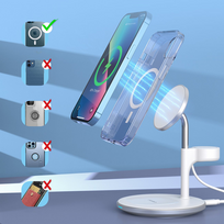 belaidis pakrovejas stovas - Choetech T586-F 3in1 Magnetic - 4 nuotrauka