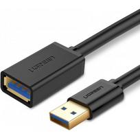 usb 3.0 extension - Ugreen USB 3.0 extended cable 3m Black - 1 nuotrauka