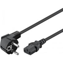 Goobay 50077 Cold-device connection cord, angled, 2 m Black