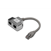 rj45 adapteris - DIGITUS DN-93904 CAT 5e Patch Cable Adapter - 5 nuotrauka