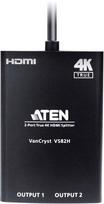 ata laidas - ATEN 2-port True 4k HDMI Splitter VS82H-AT Black - 3 nuotrauka