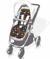 vezimelio paminkstinimas - CUDDLECO vežimėlio įdėklas/paminkštinimas Robots Mini CC844005 - 3 nuotrauka