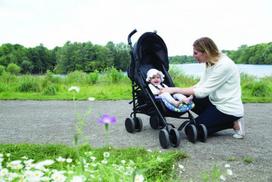 vezimelio paminkstinimas - CUDDLECO vežimėlio įdėklas/paminkštinimas Black&White Stars Mini CC844050 - 4 nuotrauka