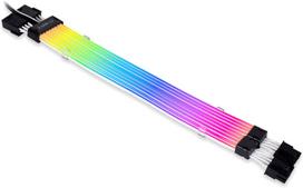 Kabelis Lian Li trimer Plus V2 8-Pin RGB VGA, balta, 0.3 m