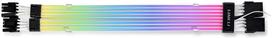 lian li strimer - Kabelis Lian Li trimer Plus V2 8-Pin RGB VGA, balta, 0.3 m - 2 nuotrauka