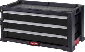 keter irankiu dezes - Įrankių dėžė Keter, 289 mm x 562 mm x 262 mm, juoda - 1 nuotrauka