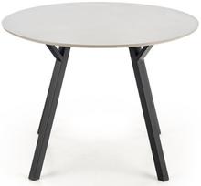Valgomojo stalas Halmar, juodas/pilkas, 1000 mm x 1000 mm x 740 mm