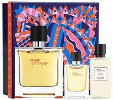 terre d hermes parfum - Hermes Terre D Hermes Parfum 75ml EDP + 40ml Aftershave Balm + 12.5ml EDP - 1 nuotrauka