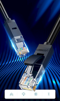 utp kabelis cat 6 - Ugreen 20162 LAN Cable Cat 6 UTP RJ45 5m Black - 4 nuotrauka